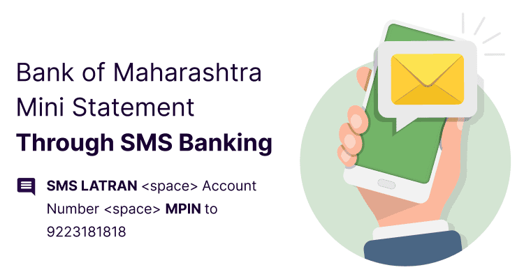 Bank of Maharashtra Mini Statement Through SMS